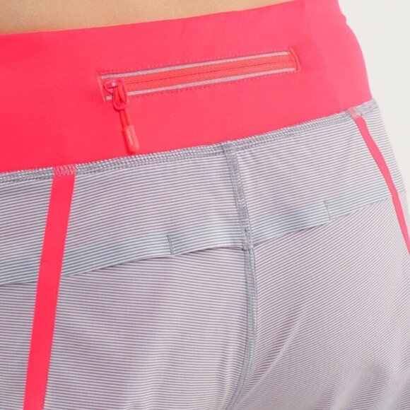 SPECIAL EDITION Lululemon Run Lightweight Low-rise Lined Short Pink Grey 6 NWOT - Picture 6 of 13